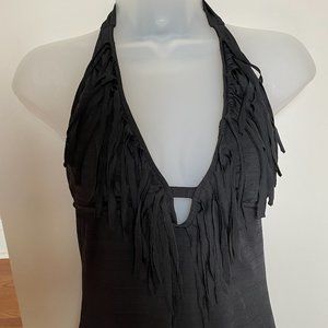 Mossimo fray low cut one piece bathingsuit